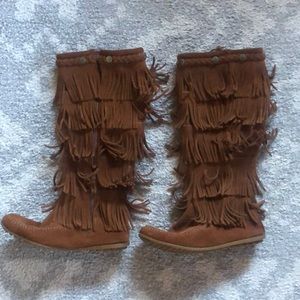MINNITONKA KNEE HIGH BOOTS